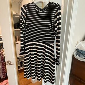 Loft mixed stripe print dress